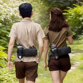 2025亚马逊跨境跑步水壶腰包大容量收纳袋口方便携带物品反光设计