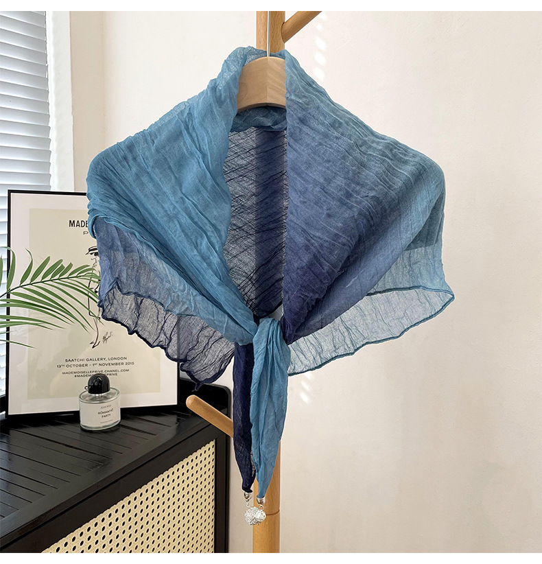 Women's Cute Sweet Color Block Polyester Printing Shawl display picture 5