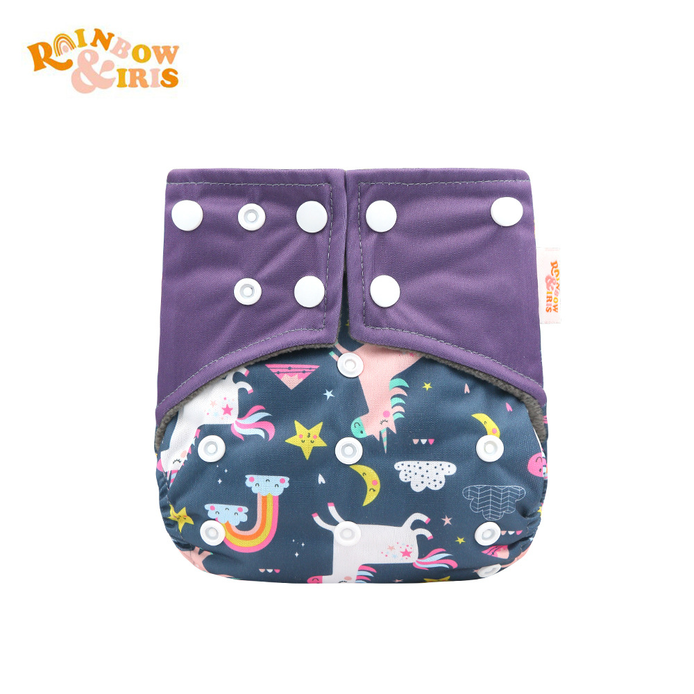 INS impresión digital de estilo occidental pañales de carbón de bambú pantalones de entrenamiento de fugas a prueba de agua anti-lado transfronterizo en stock pañal de tela