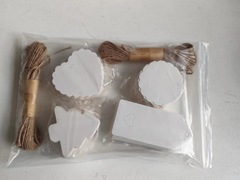 Blank hang tag card kraft paper hang tag label clothing hang tag DIY hang tag card simple style