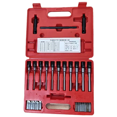 Universal Valve Seat Reamer for Motorcycle, Car, and Truck Repair; Valve Grinding Tool; Valve Seat Reamer (Mühərrik tənzimləmə alətləri) - valve-seat-multi-function-boring-tool-set-of-28-pieces