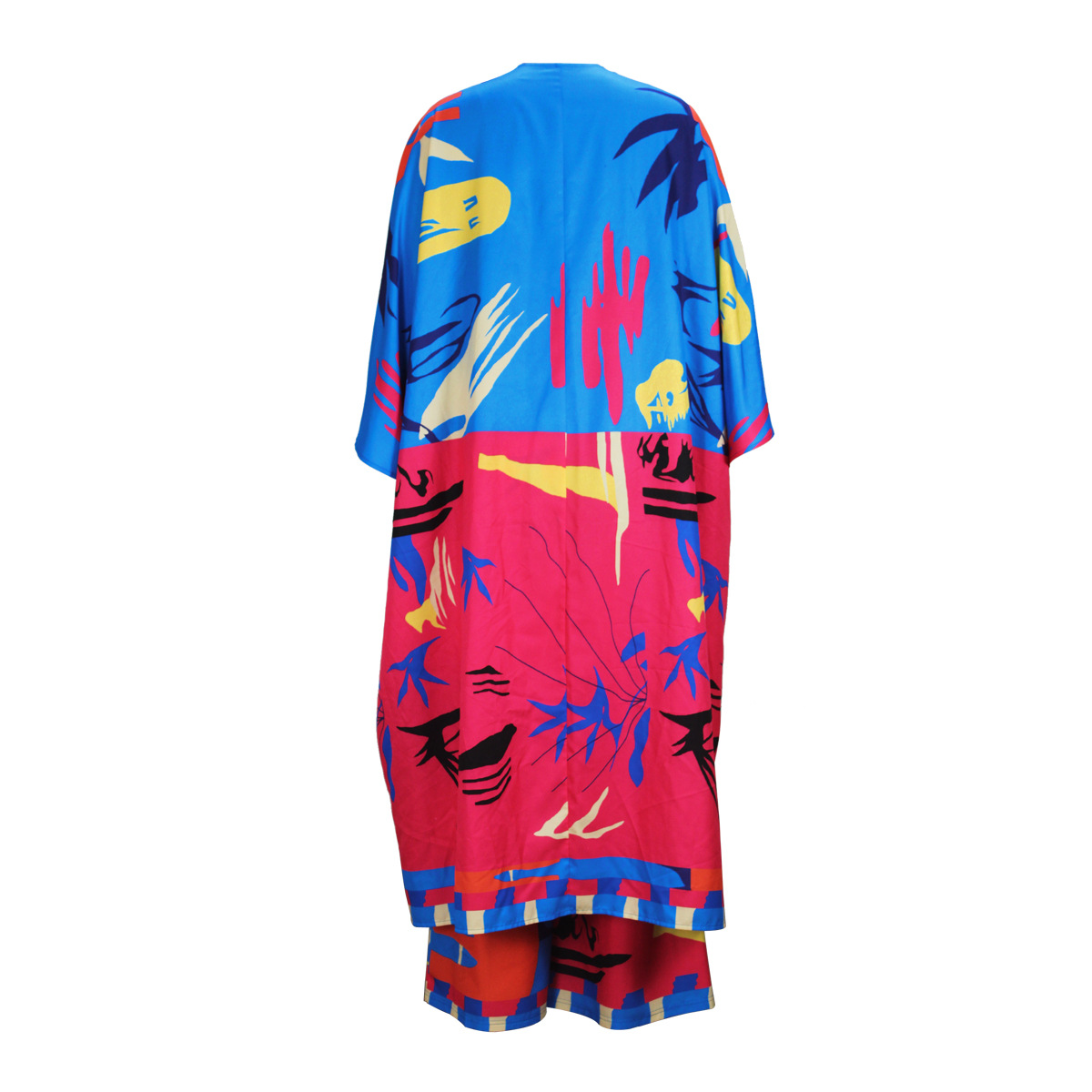 Spring Autumn Casual Set Printed Cardigan Shawl Long Sleeve Wide Leg Trousers Two Piece Set 11 Spring Autumn Casual Set Printed Cardigan Shawl Long Sleeve Wide Leg Trousers Two Piece Set