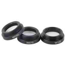 W050 W075减倍物镜 W100保护镜 25.5mm外牙单筒工业相机镜头物镜