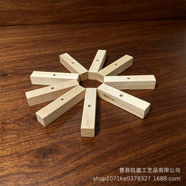 厂家直供手工diy拼插玩具材料多规格木条鹦鹉啃咬玩具打孔木片
