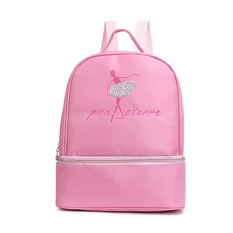 Nuevo paquete de baile infantil coreano bolsas de almacenamiento bolsas de baile latinas bolsas de gran capacidad de hombro de mujer mochila de baile impresa LOGO