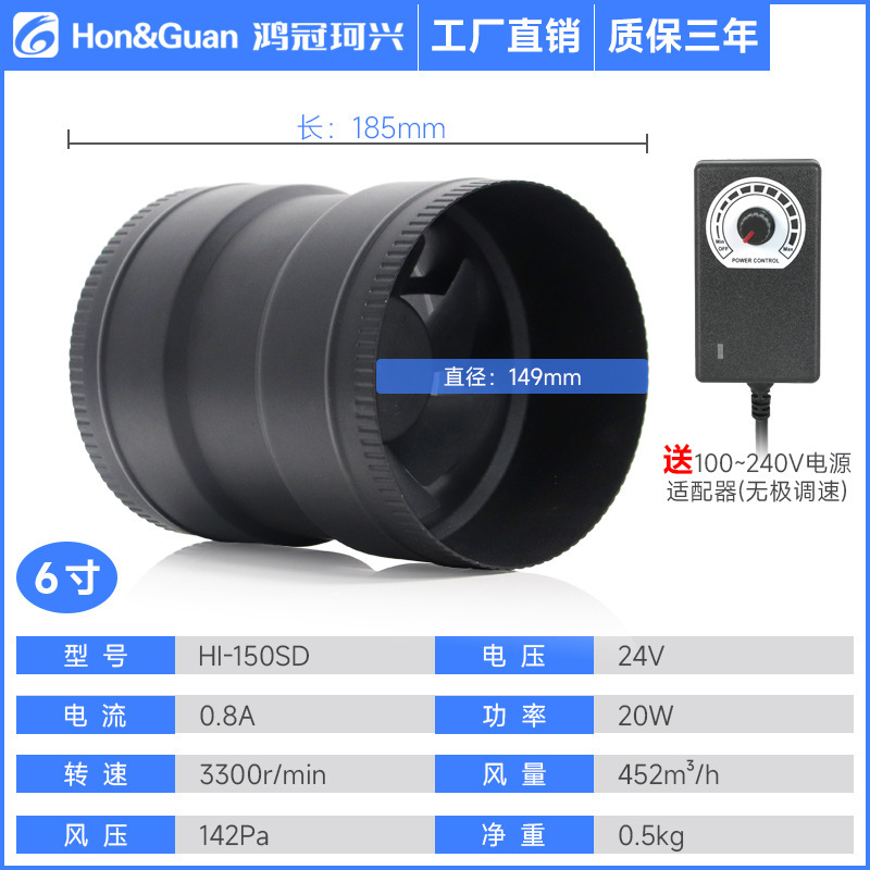 Honuan 3inch 換気扇浴室排気ファンスーパーチャージャー斜流排気ファン PVC パイプファン小型排気ファン|undefined