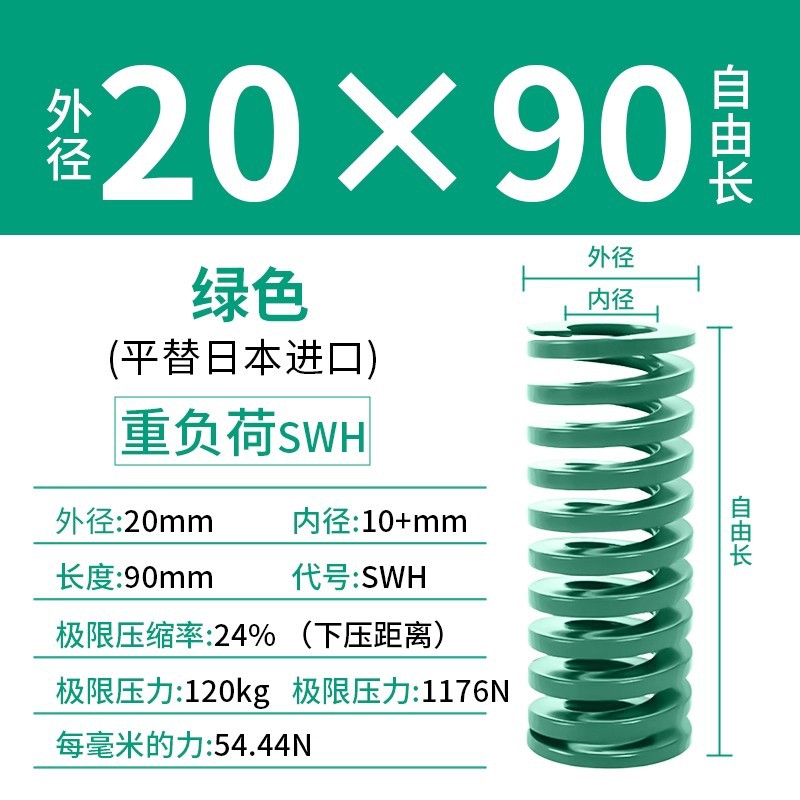 합금강 녹색 20×90