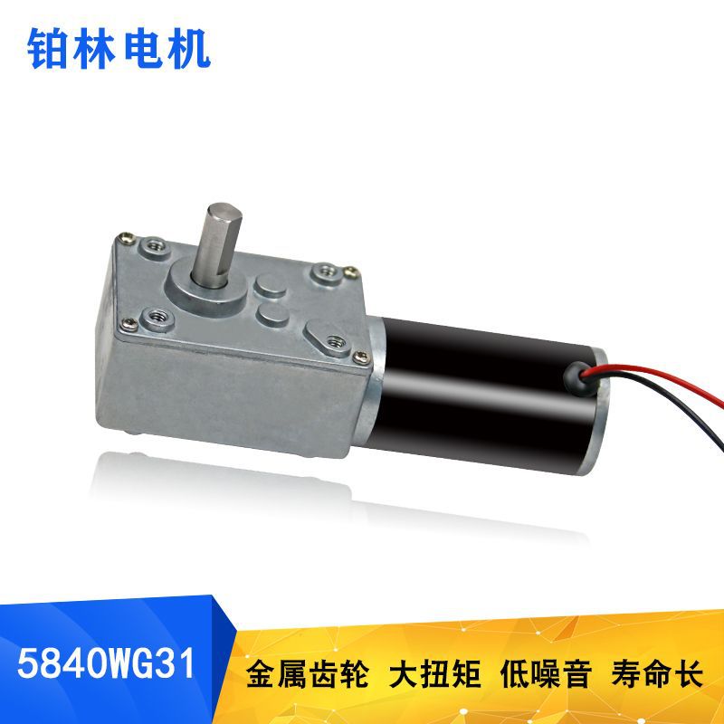 5840-31zy涡轮蜗杆直流减速电机带自锁正反转5840减速电机