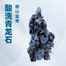 酸洗青龙石鱼缸造景假山盆景多纹路微景观入缸成景原生石造景石