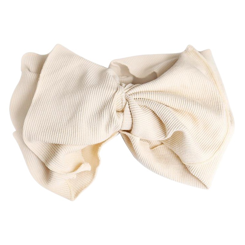 韓国のレトロな大蝶のカチューシャの女性のヘアバンドの広い辺の弾力性の綿の洗顔ネットの赤い秋冬の綿の布地の髪飾りの女性