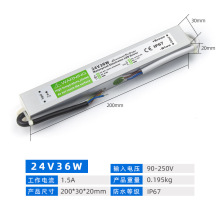 IP67׃����LED���÷�ˮ�Դ24V1.5A36W�ӷ�ˮ�_�P�Դ�m����