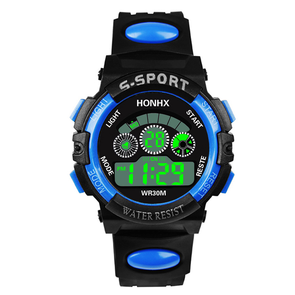 Comercio exterior venta caliente estudiantes niños relojes de luz nocturna LED relojes multifuncionales ins relojes de unicornio