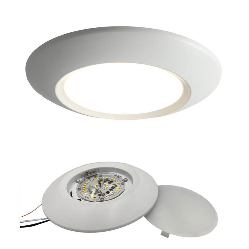 中山灯具跨境美国吸顶灯客厅可调光嵌入式吸顶圆盘灯110v5cct碟灯|undefined