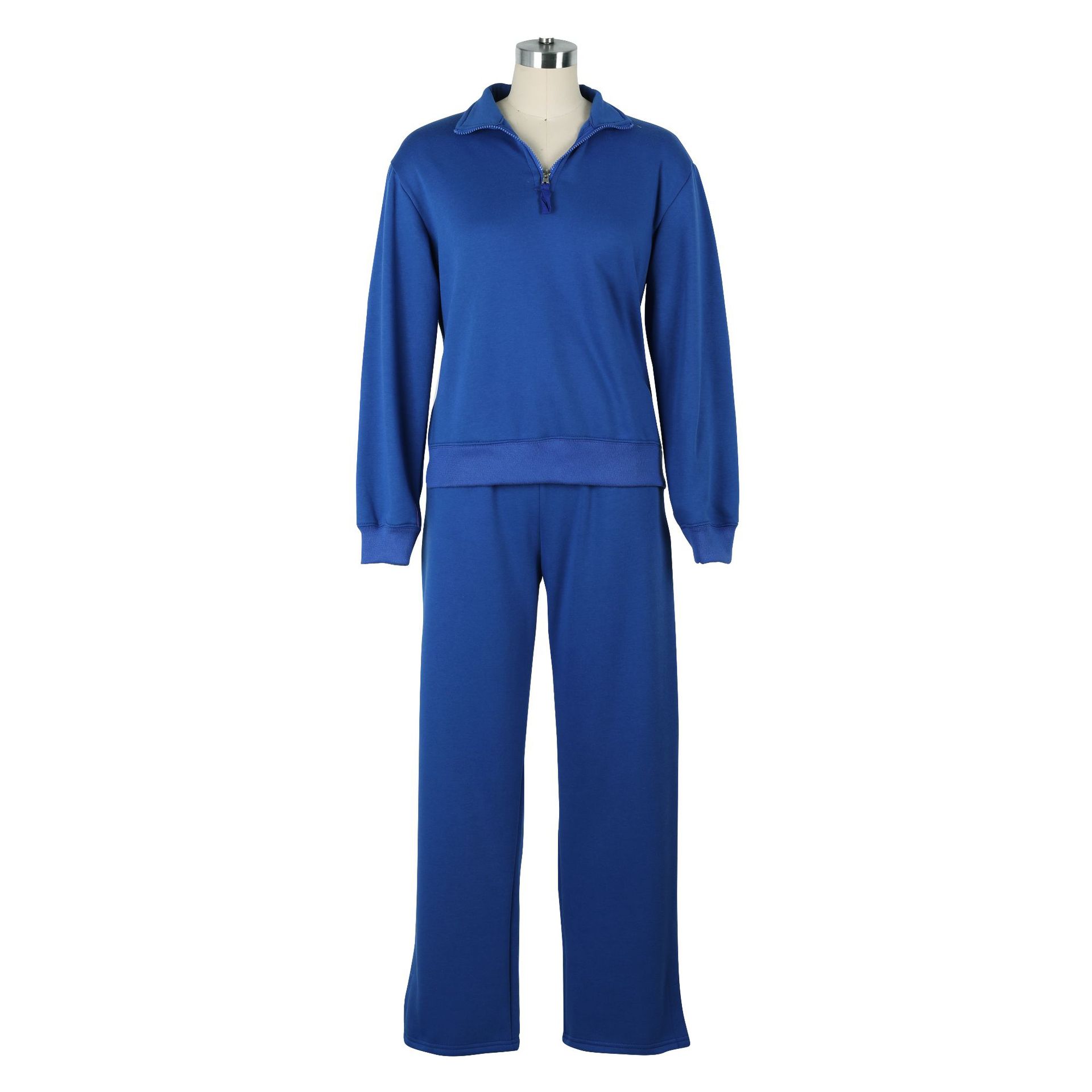 Women Clothing Sweater Two Piece Suit Velvet Thickened Sportswear Loose Winter