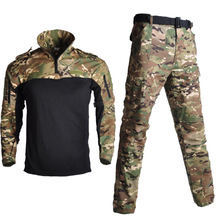 户外猎人迷彩服套装专卖夏季教官战术服男士蟒纹CS吃鸡速干训作服