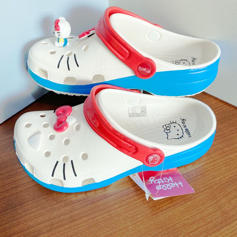 Crocs Kt Cat-Themed Clogs for Girls, Summer Outdoor Casual Closed-Toe Slippers, Baby Children's Parent-Child Sandals Crocs Kt Cat-Themed Clogs for Girls, Summer Outdoor Casual Closed-Toe Slippers, Baby Children's Parent-Child Sandals