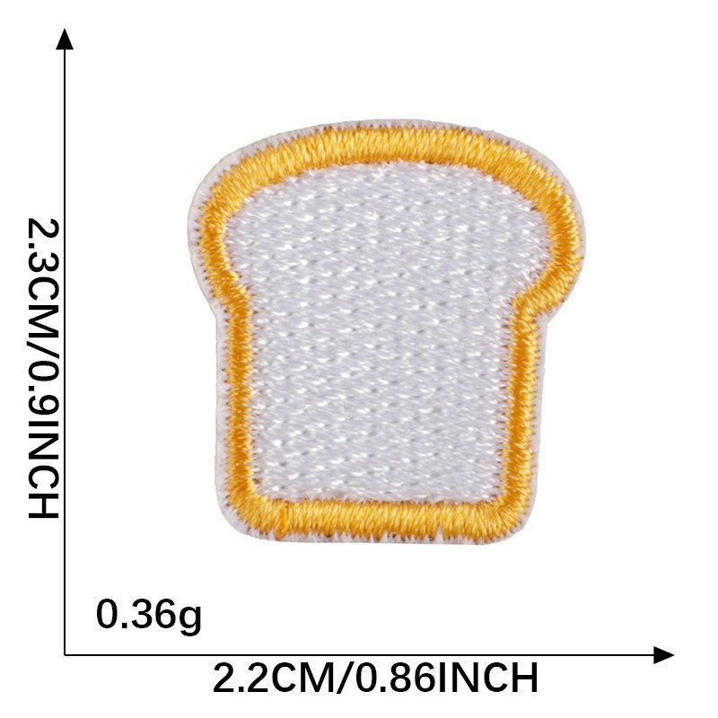 メーカー既製漫画食品刺繍ステッカー diy 衣類アクセサリー装飾アイロンパッチ한국 Wappen 布ステッカー|undefined