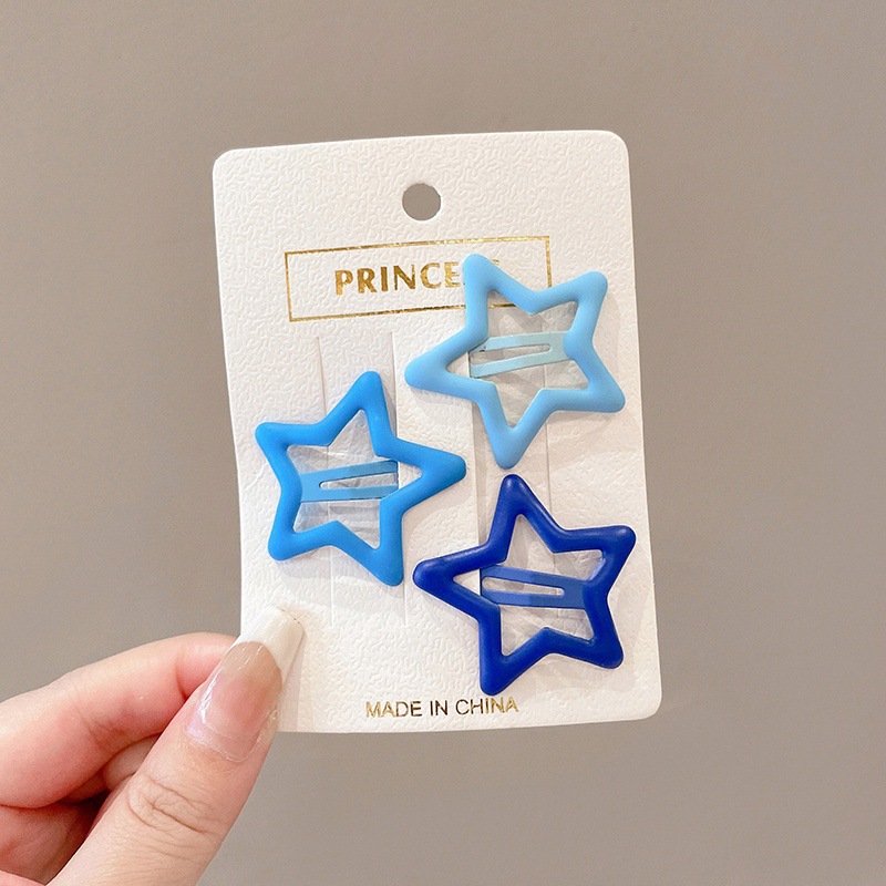 Linda estrella y2g horquilla hembra clip lateral flequillo BB clip horquilla para niños dopamina clip de color tocado