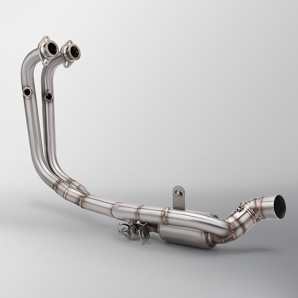 Non-destructive installation of motorcycle locomotive exhaust pipe Excelle 321RR 321R stainless steel front and end muffler