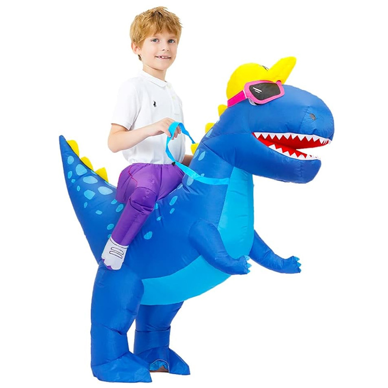 Disfraz inflable de dinosaurio personalizable Alien Shark Dress Up Halloween Espectáculo divertido Decoración de fiesta Resurrección