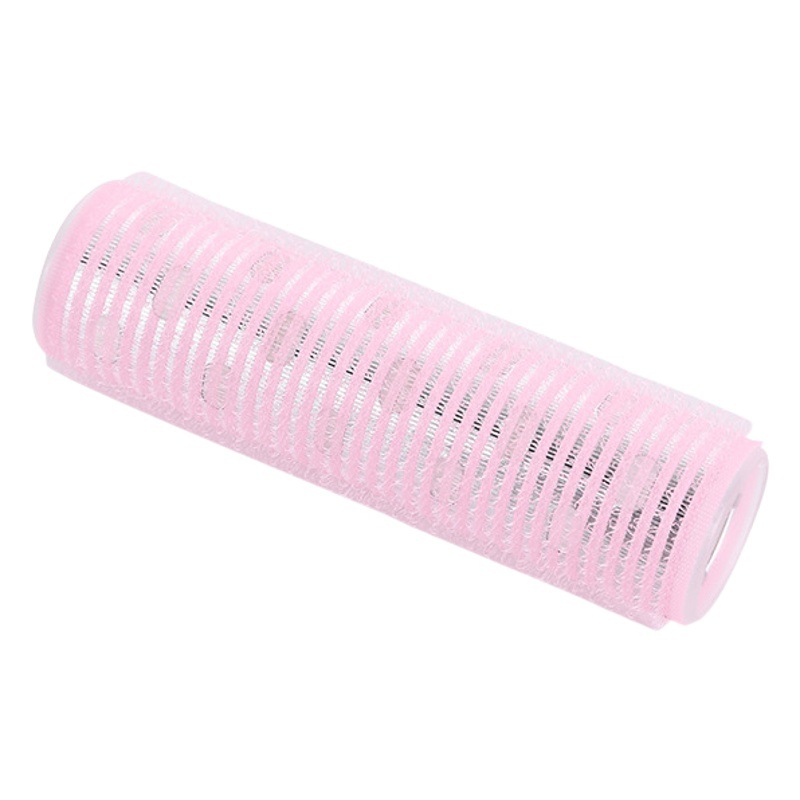 Korean style air bangs curling roller solid color fixed lazy curling iron styling simple self-adhesive hair roll hollow roll