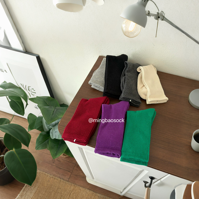 Thick Socks with Terry on the Soles ~ Women's Winter Mid-Calf Socks with Tight Mouth and Thickeneded Warmth for Daily Basic Matchinging