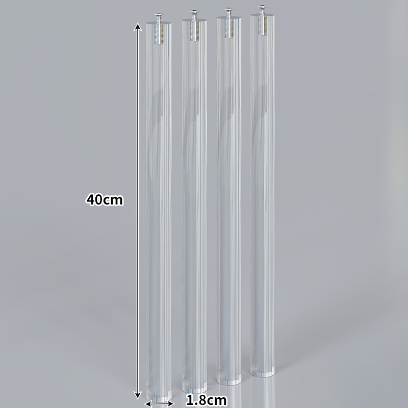 Soporte Elevador de Impresora de Doble Capa en Acrílico y Madera para Escritorio de Oficina