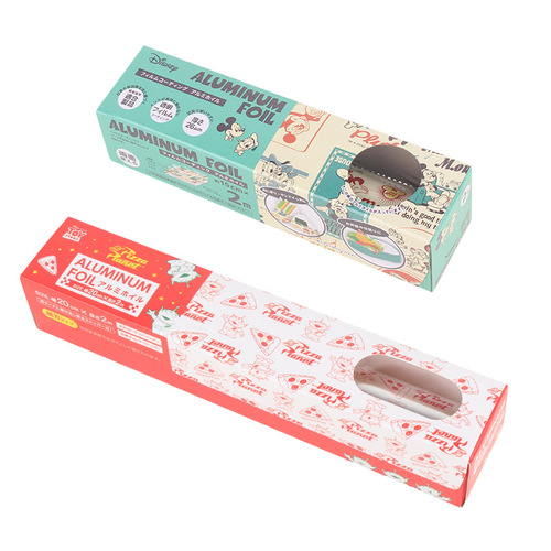 Japan imported cartoon picture tinfoil oven home kitchen baking aluminum foil silicone oil disposable rectangular tinfoil