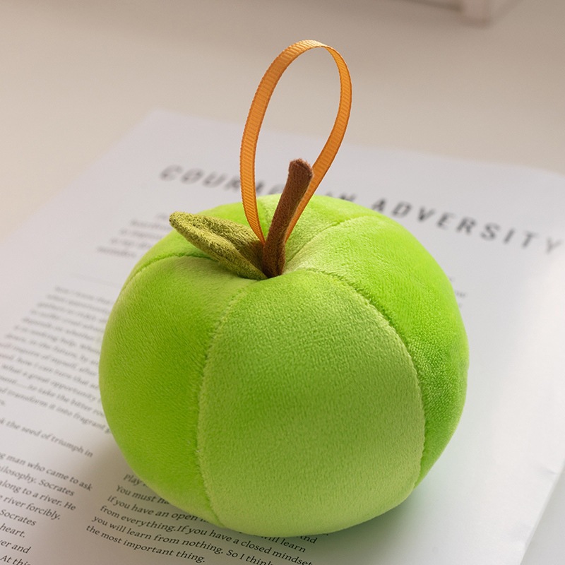 Apple bolso colgante manzana verde peluche juguetes colgante manzana roja muñeca cojín muñeca de fruta regalo