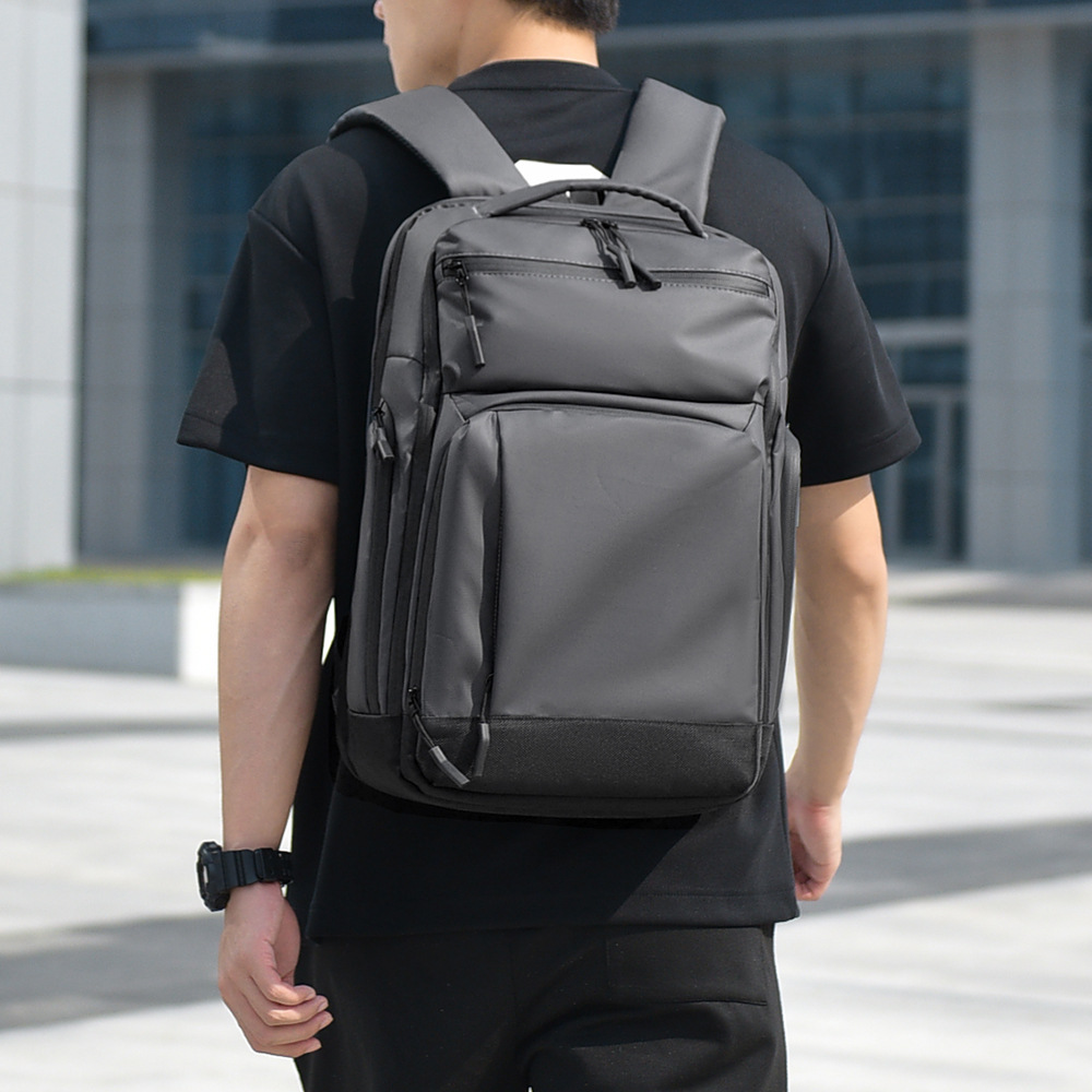 Nuevas mochilas de viaje transfronterizas de negocios 15.6 pulgadas bolsas de computadora portátil multifuncionales de almacenamiento para hombres