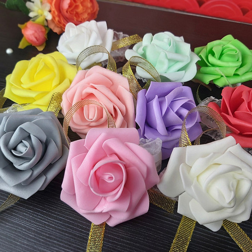 May 1st and 61st activities Children's Day performance simulation rose bride bridesmaid sisters PE wrist flower hand flower multi-color