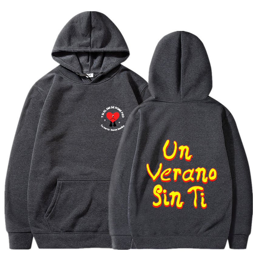 Nuevo otoño e invierno transfronterizo un verano sin ti bad bunny nuevo álbum sudadera con capucha
