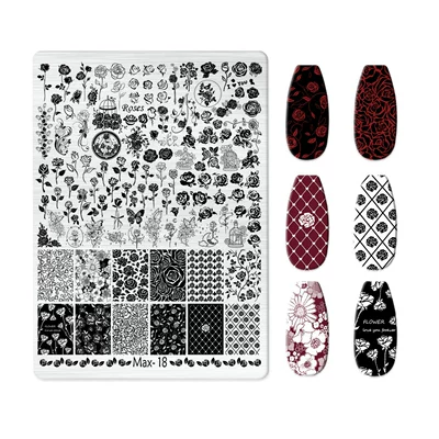 Technology Cute Nail Art Bow Frosted: Dırnaq bəzəkləri - max-018-with-back-plate
