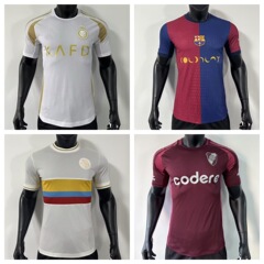 サッカーユニフォーム 24-25 リヤド バルセロナ ホーム 100周年記念エディション レアル メルセデス アウェイ