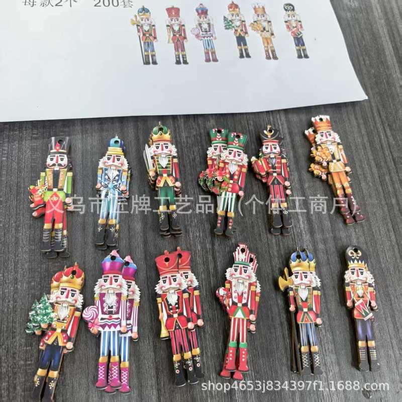 跨境爆款圣诞小矮人木质圣诞树装饰挂件冬季创意派对聚会木制挂饰|undefined