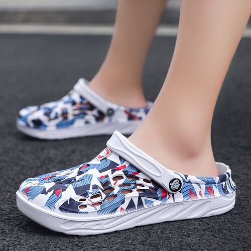 Men's two-wear summer new cross-border 49 size large size clogs trendy lightweight sandals Beach shoes