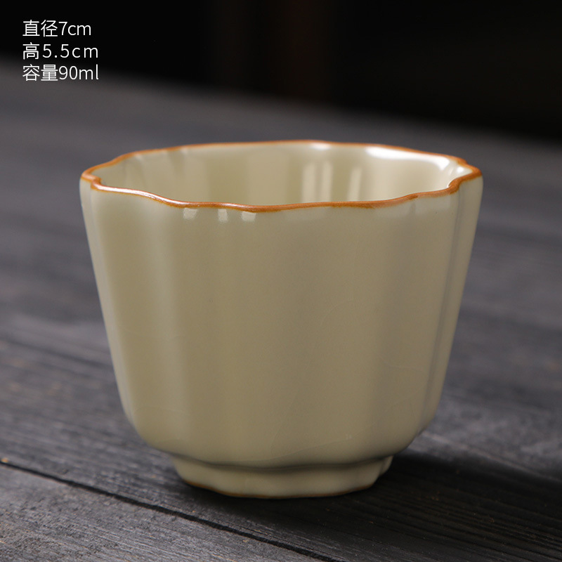 汝窯茶器 カップ 茶碗 セラミック茶器 単品 濃茶用 茶碗 茶器 茶器セット 記念品|undefined
