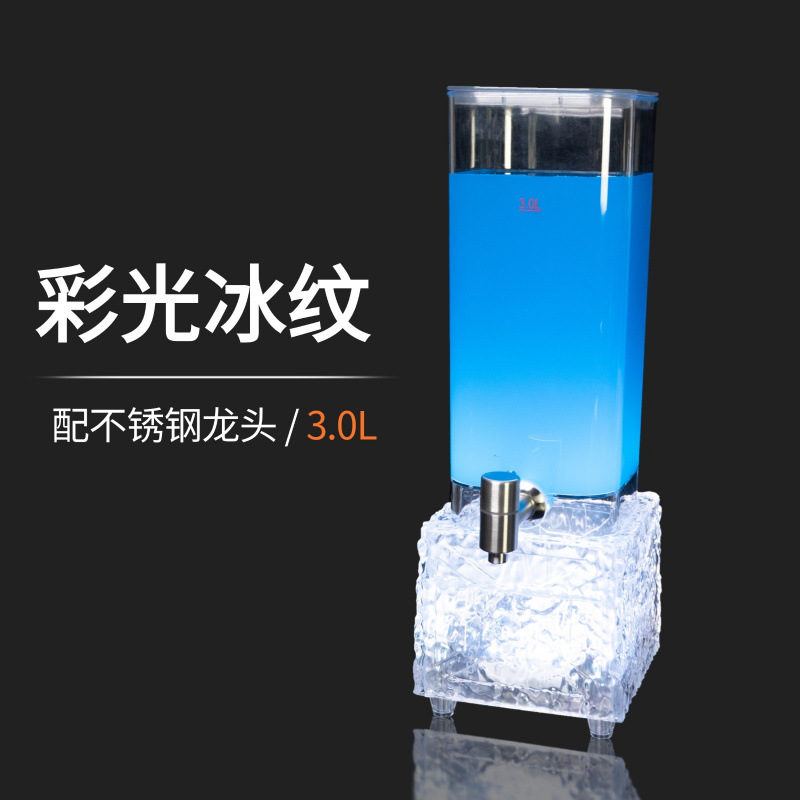 Xinyuan Cannon de cerveza de barril con grifo Contenedor de barril de Cola de 3L Cannon de barril luminoso Barra de barril de cerveza de red de 3 litros dedicado