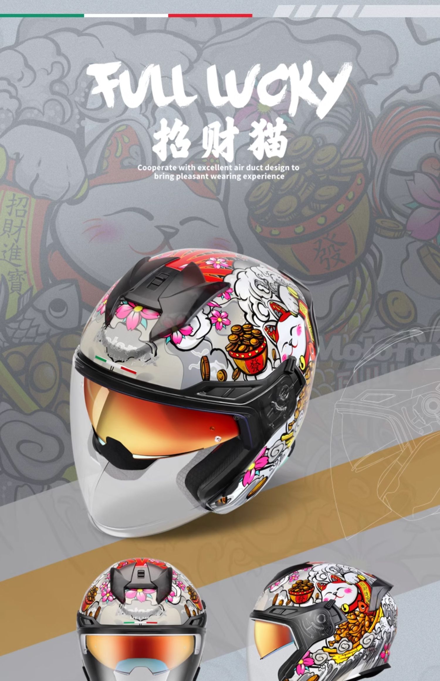 Motorax S30 Motorcycle Helmet Half Helmet Summer Scooter Bluetooth Dual Lens