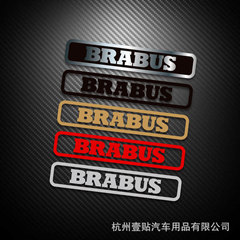 BRABUS Winglet Fender Logo BRABUS Reflective Car Decal Car Window Body Decoration Modification Fake Metal Logo