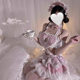 Sweetheart Bear Lolita Maid Pleated Skirt Love Cartoon Cute One-Piece Cos Pure Desire Super Cute Girl Suit
