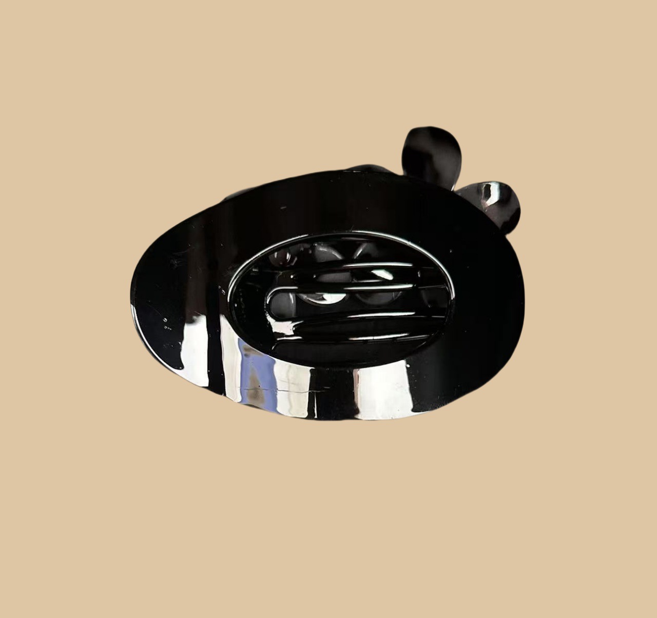 11CM 대형 글로시 블랙