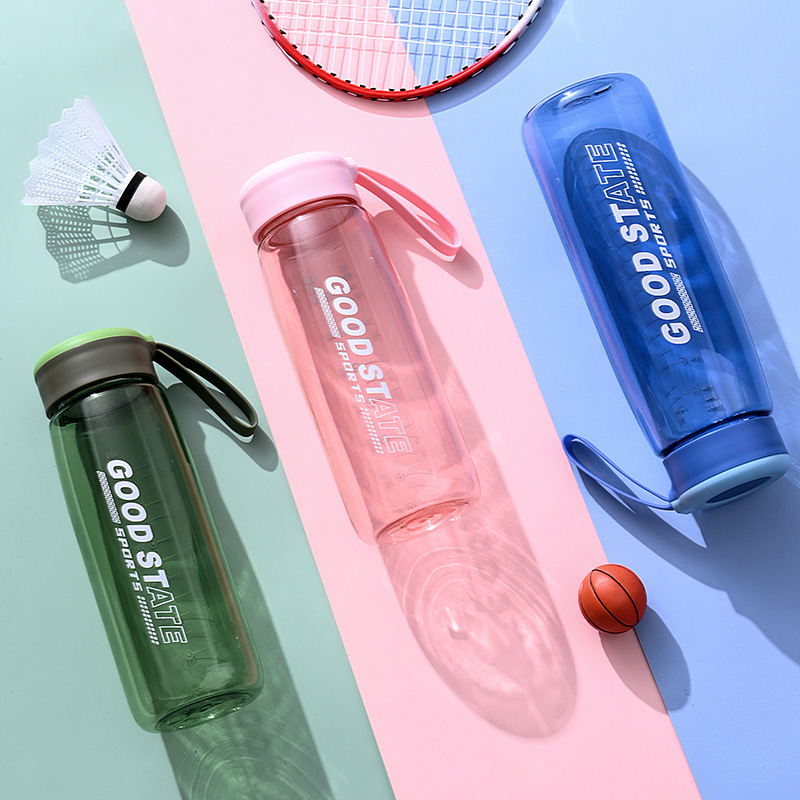 Portable Space Cup for Cross-border Outdoor Fitness Sports Ins Water Bottle with Tea Separator, Simple and Large Capacity Plastic Water Jug