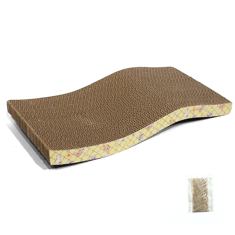 Tablero de agarre de gato clásico, tablero de garra de gato recto, patrón personalizado, juguete de garra de pulido de gato, suministro directo de fábrica, procesamiento