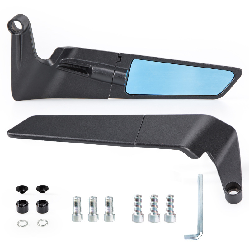 HSJ-20103 CNC 고정 날개 백미러 나이프 유형 파란색 유리(소형)