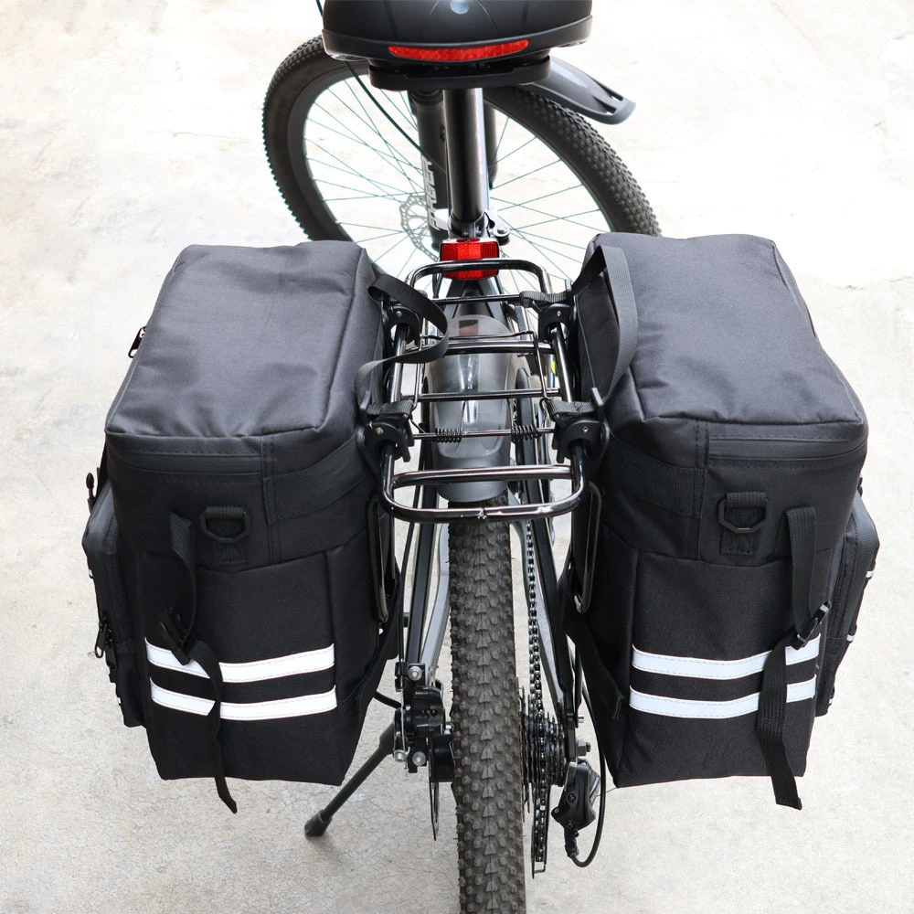 Capacious bag, waterproof bike trunk for traveling, three in one