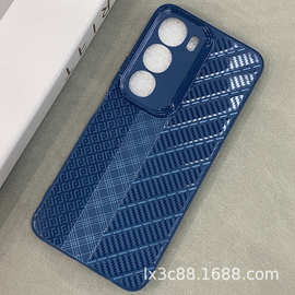 适用三星A07/17/37双色格纹彩色软胶壳手机保护套 简约软胶套跨境