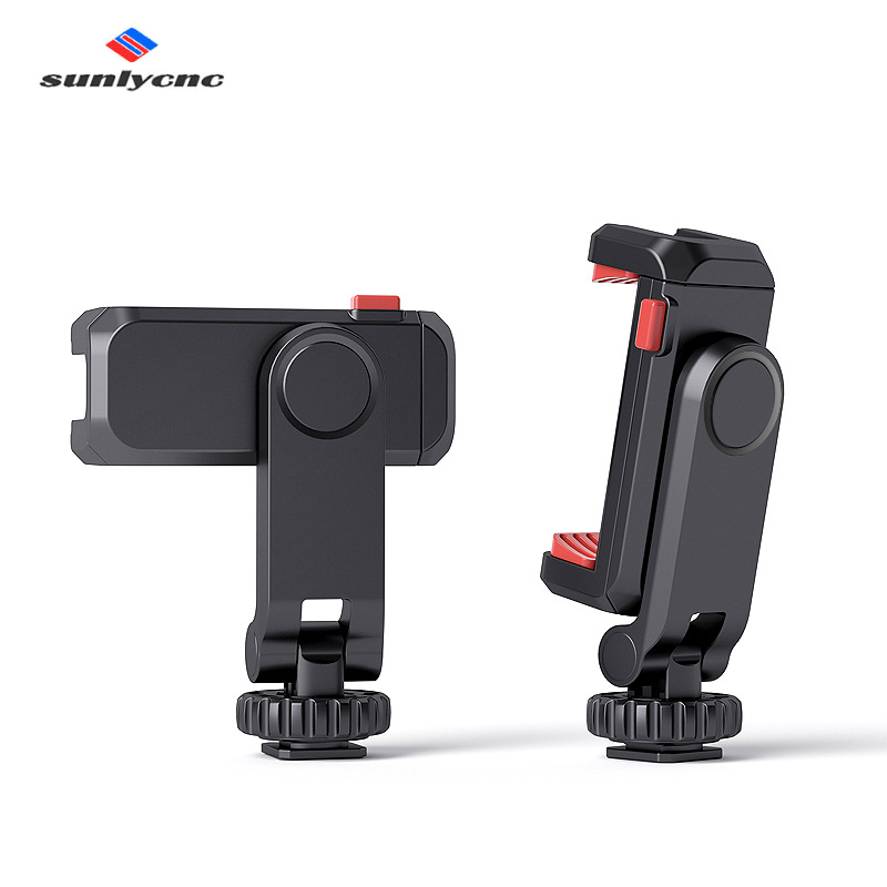 Ajustable botas frías de doble cabeza clip de teléfono móvil SLR micro cámara única universal multifunción teléfono móvil transmisión en vivo soporte giratorio
