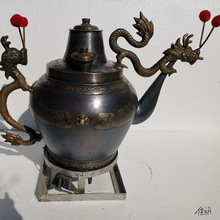冰激凌火锅奶茶水果捞传统龙嘴大铜壶壶莲子甜酒酿干冰老式