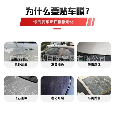 Car paint protective film — film super bright crystal metal color